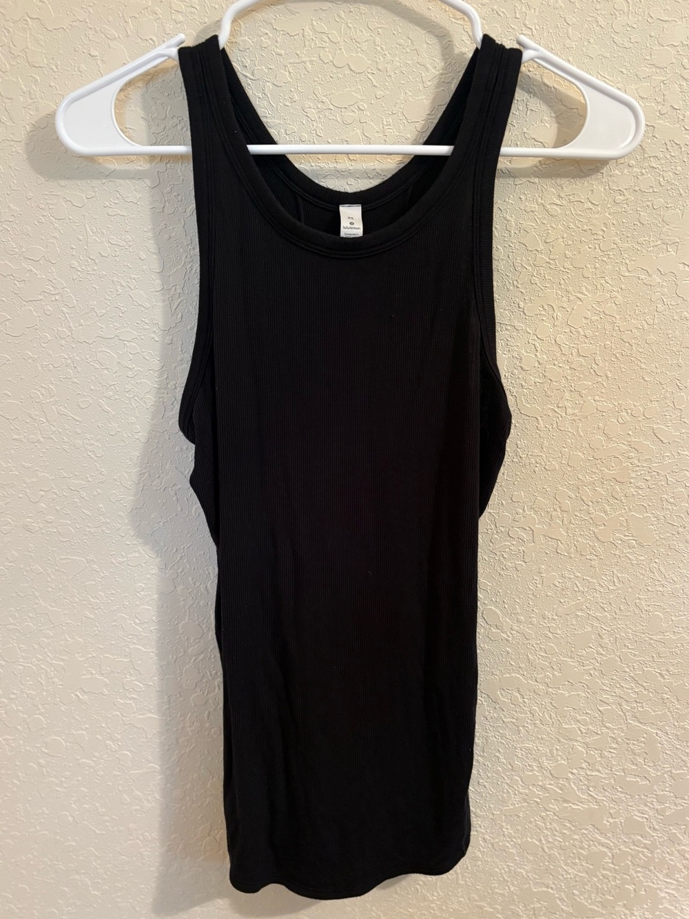 lululemon athletica Black Ribbed Tank Top